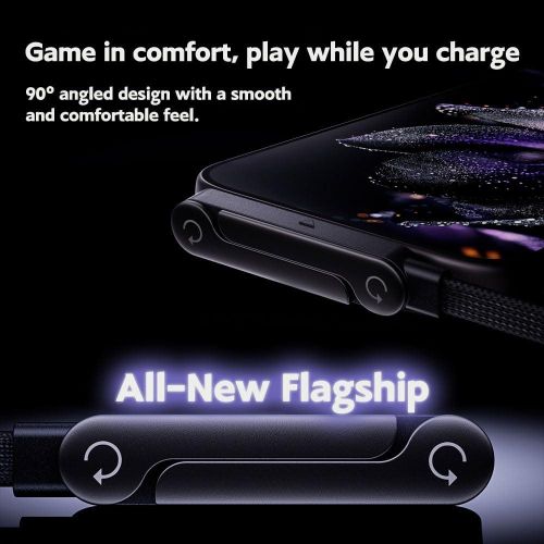 Generic Câble Type-C vers Type-C 240W Charge Rapide avec Support Pliable Intégré - image 4