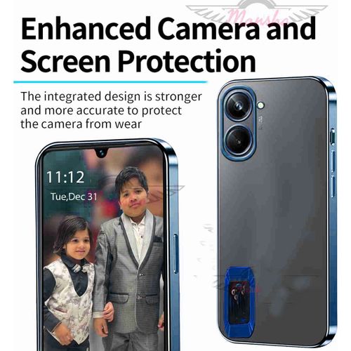 product_image_name-Fashion Case-Pochette Compatible avec Redmi 13C Confortable Touche transparente Bleu-1