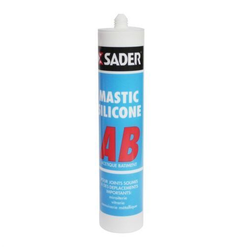 Sader Mastic silicone AB Gris 310 ml à prix pas cher