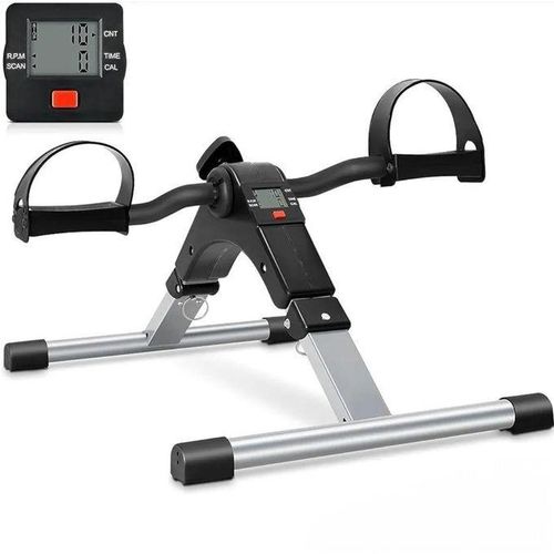 product_image_name-Generic-Mini Vélo d’Appartement Pliable Noir & Argent – Compteur LCD Multifonction-5