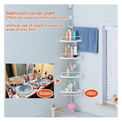 Generic Étagère d'Angle de Salle de Bain Étagère Télescopique