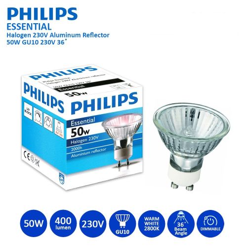 Philips Essential Halogen 230V GU10 50W