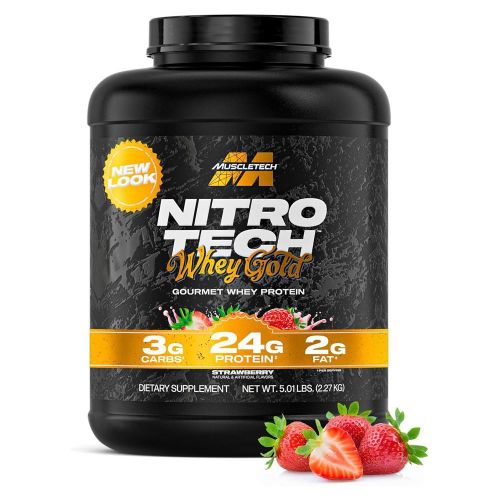 product_image_name-Muscletech-Nitrotech 100% Whey Gold 2,28kg Strawberry - La whey la plus pure pour une prise de muscle propre et une définition maximale-1