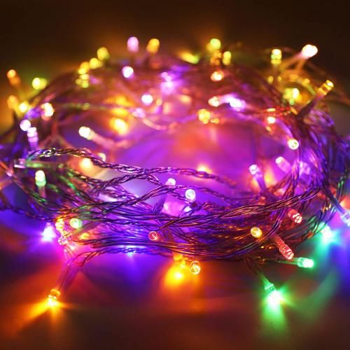 Generic Guirlande lumineuse 8 modes 8 LEDMulti-couleur lumières de Noël 10m  LED. à prix pas cher