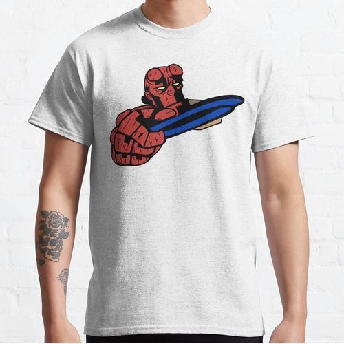 product_image_name-Generic-تي شيرت  على شكل قرص جولف من اليد اليمنى من Doom أبيض-1