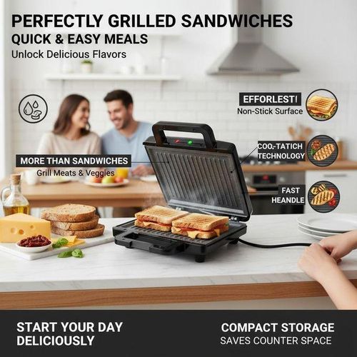 product_image_name-Generic-Presse à Panini et Grill Électrique Compact-4