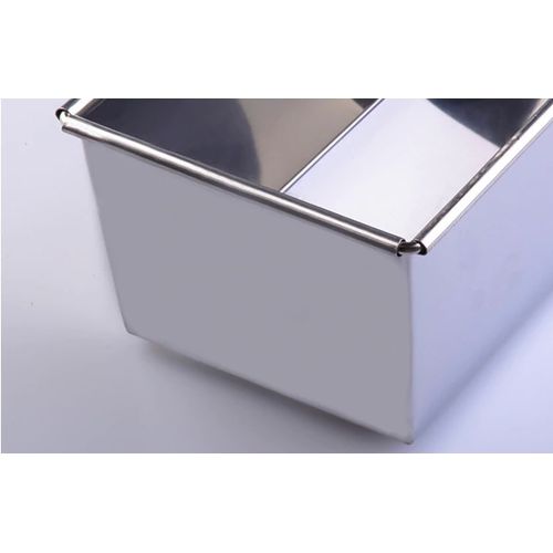 product_image_name-Generic-Moule à pain rectangulaire en acier Inoxydable antiadhésif avec couvercle boîte à pain grillé gâteaux-3
