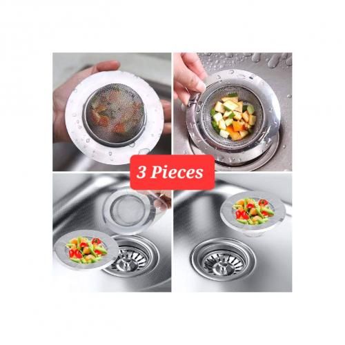 Generic Lot de 3 Crépines pour évier de cuisine, passoire, filtre de drain  à prix pas cher