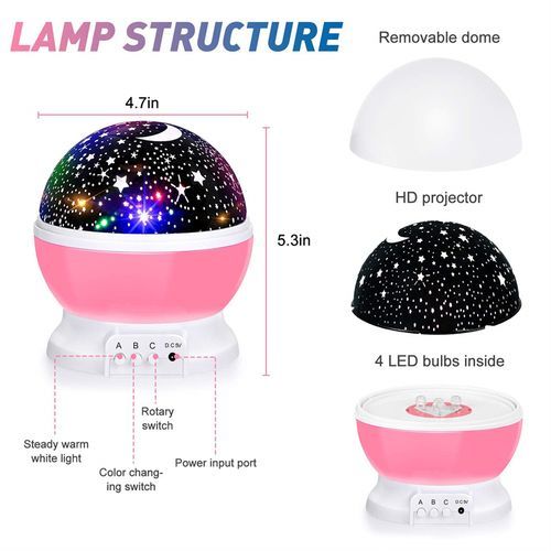 Generic Lampe veilleuse à effet ciel étoilé, Projecteur LED, lumière  romantique, Cadeau à prix pas cher