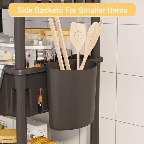 product_image_name-Generic-Étagère de rangement 5 niveaux avec roulettes réglables, support cuisine pour fruits et légumes, étagère modulable pour cuisine et maison-4