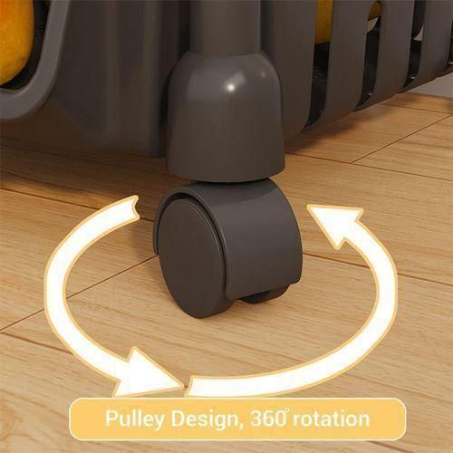 product_image_name-Generic-Étagère de rangement 5 niveaux avec roulettes réglables, support cuisine pour fruits et légumes, étagère modulable pour cuisine et maison-5