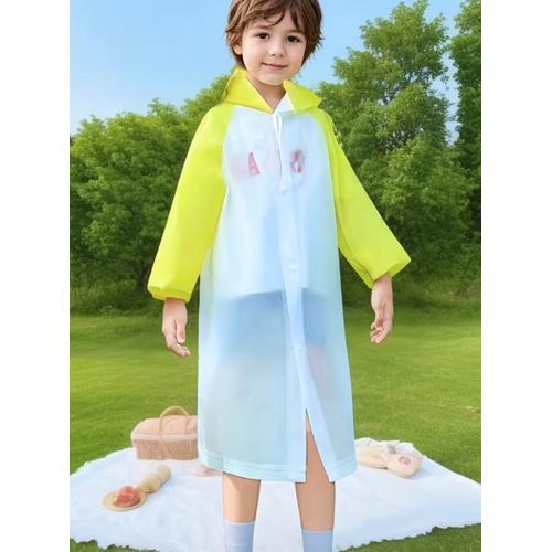 product_image_name-Generic-manteau de pluie coloré pour enfants Transparent ,réutilisable Imperméable en EVA , épais unisexe ,  pour l'école et les voyages   -1