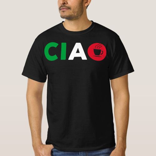 product_image_name-Generic-Ciao Italian I Love Italy With Italia Espresso T-Shirt unique design - t shirt tres bon qualite-1