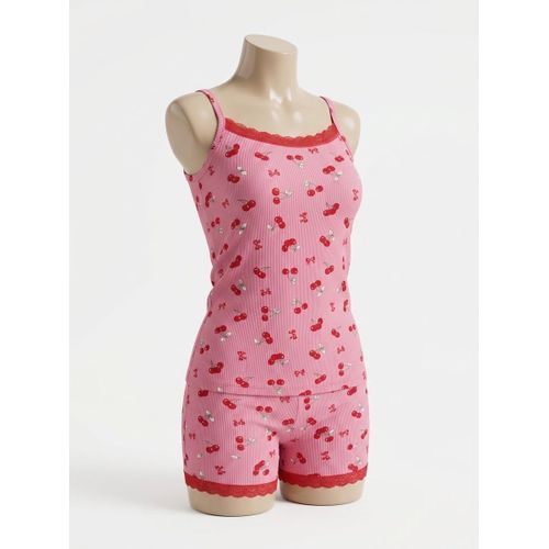product_image_name-Generic-Ensemble De Pyjama Satinée multicolor  motif cerises-3