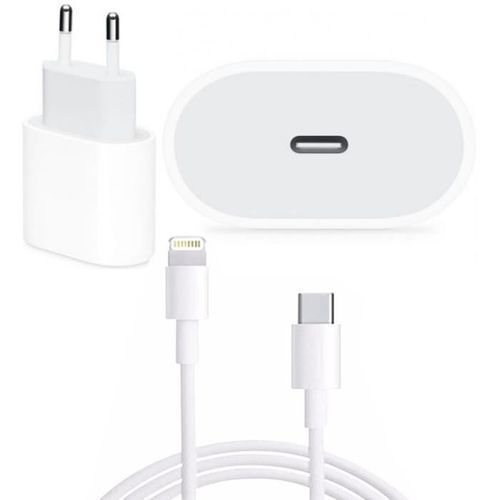 Generic Fast Chargeur iPhone 12 pro max 20W Secteur USB-C à prix pas cher