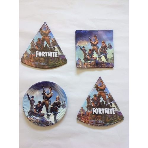 Generic Pack Anniversaire FORTNITE + 13 Ballons gonflables lettres “Happy  Birthday” à prix pas cher