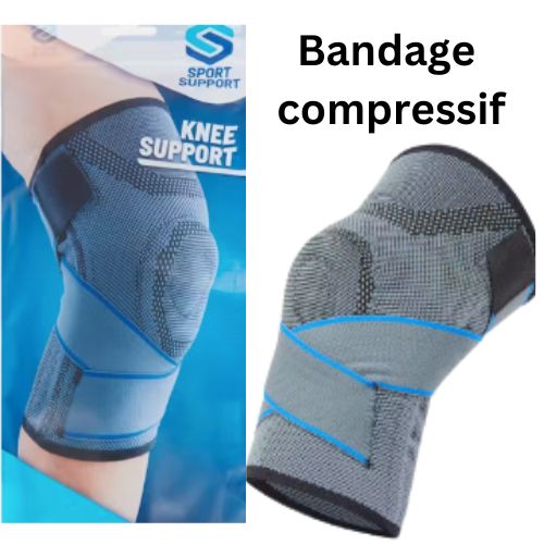 Sport Support Stabilisateur de genoux - Protège-Genoux - Bandage compressif  à prix pas cher