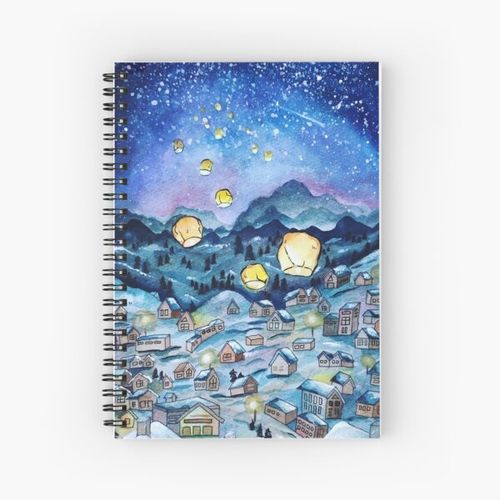 Generic winter dreamland Spiral Notebook Bloc note