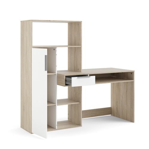 Kitea Bureau FUNCTION PLUS - Chêne / Blanc - image 4