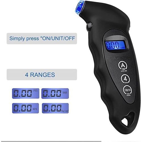 product_image_name-Generic-Manomètre numérique de pression des pneus de voiture, haute précision, écran LCD, 0-150 PSI-2