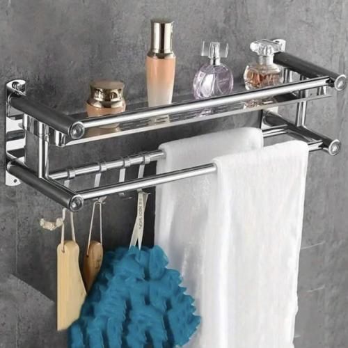 Generic Étagère rangement murale avec crochets pour salle de bain