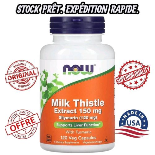 product_image_name-Now Foods-مستخلص عشبة الحليب، 150 ملغ، 120 كبسولة نباتية-1