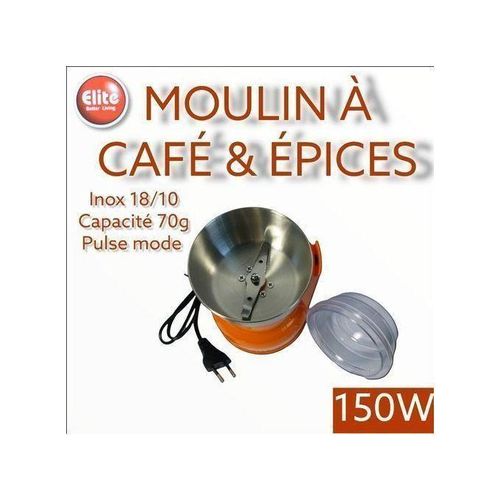 product_image_name-Generic-Moulin à Café Électrique Elite Orange 150W, Multifonctions Inox-2