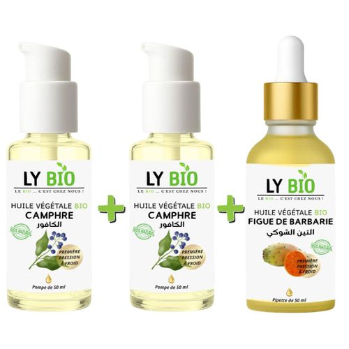 product_image_name-LY BIO-PACK 2 X HUILE CAMPHREE 50ML - POMPE + HUILE FIGUE DE BARBARIE 50ML - PIPETTE-1