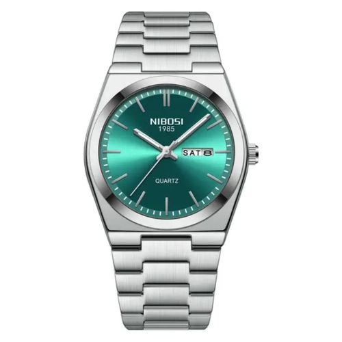 product_image_name-Nibosi-Montre analogique en acier inoxydable, cadran simple, montres pour hommes-1