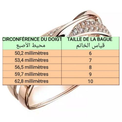 BAGUE FEMME MARIAGE OR ROSE CROIX STRASS CRISTAL PrixPad