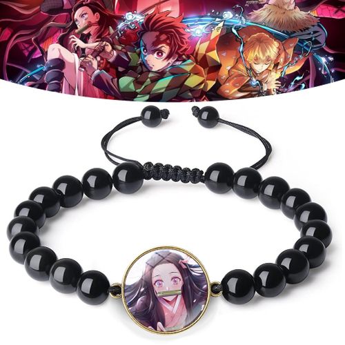 product_image_name-Generic-Bracelet en perles Demon Slayer Kimetsu No Yaiba Kamado Tanjirou Nezuko anime-1