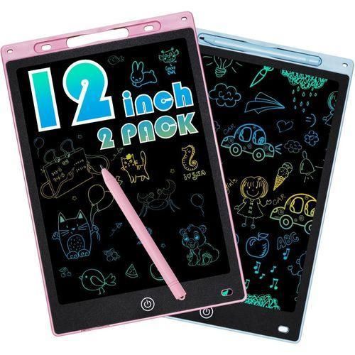 product_image_name-Generic-Ardoise Magique LCD 12 Pouces - Tablette d'Écriture et de Dessin Numérique pour Enfants - Écran Multicolore avec Bouton d'Effaçage - Stylet Inclus-1
