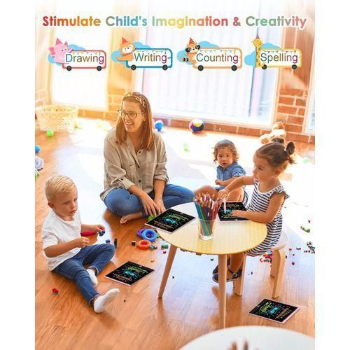 product_image_name-Generic-Ardoise Magique LCD 12 Pouces - Tablette d'Écriture et de Dessin Numérique pour Enfants - Écran Multicolore avec Bouton d'Effaçage - Stylet Inclus-4