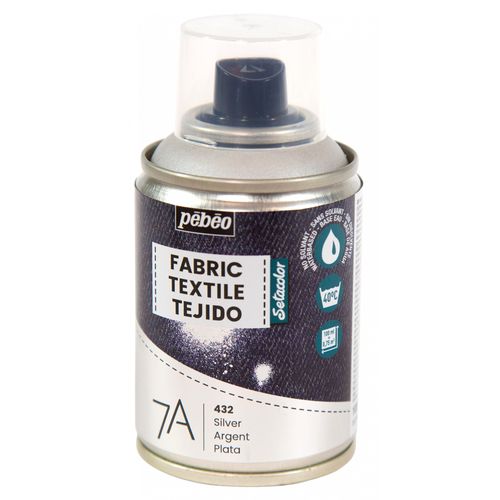 Pebeo BOMBE PEINTURE TEXTILE SETACOLOR 7A SPRAY 100 ML - 432 ARGENT à prix  pas cher