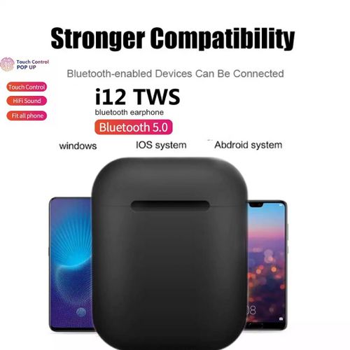 I12 tws sans fil compatible avec Samsung iphone hwawie Oppo Infinix nokia...