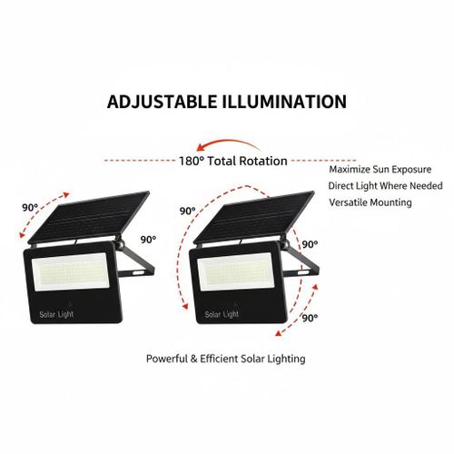 product_image_name-Generic-Projecteur LED Solaire Haute Performance avec Panneau Ajustable-5
