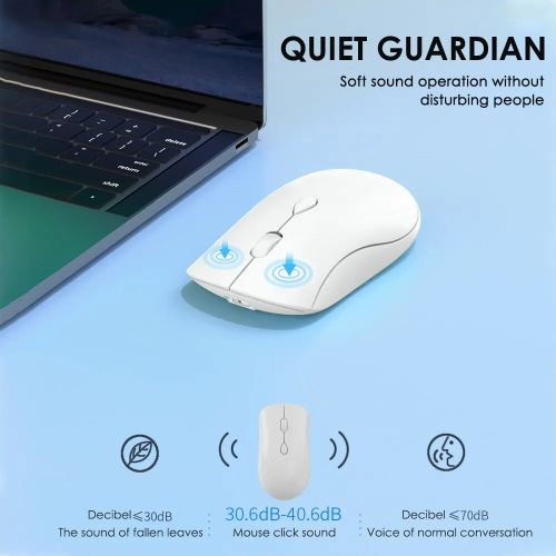 Generic Souris sans fil, Bluetooth 5.2 Rechargeable et silencieuse Double  mode à prix pas cher