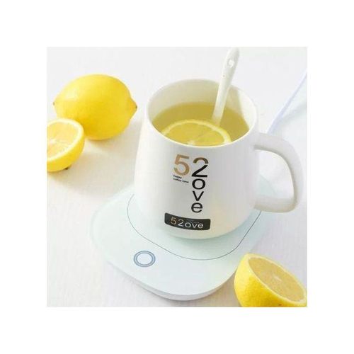 product_image_name-Generic-Chauffe-tasses Arctic pour bureau, chauffe-boissons électrique pour garder au chaud café, thé, eau et lait, tasse et cuillère incluses (blanc)-1