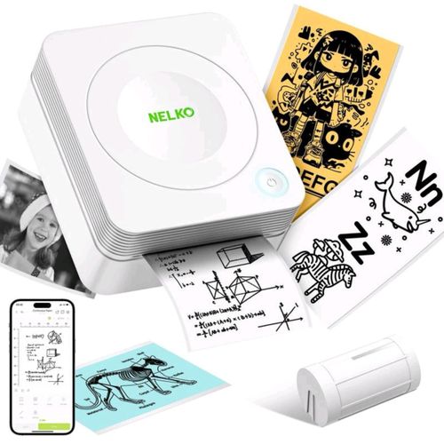 product_image_name-Generic-Mini Imprimante Portable NELKO Bluetooth Sans Encre PM230-1