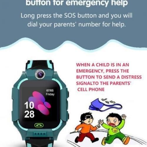 Generic Montre connect e pour enfants LBS jeux de Chat vocal