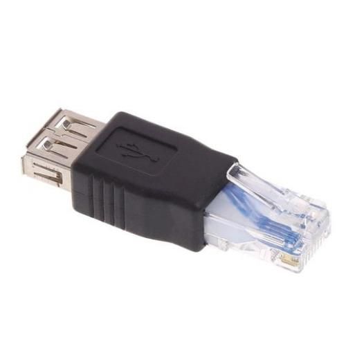 Generic Adaptateur de Prise USB Type A Femelle vers RJ45 Mâle à prix pas  cher