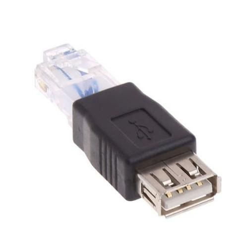 Adaptateur USB vers RJ45 USB2.0 femelle vers Ethernet RJ45 connecteur  adaptateur mâle 