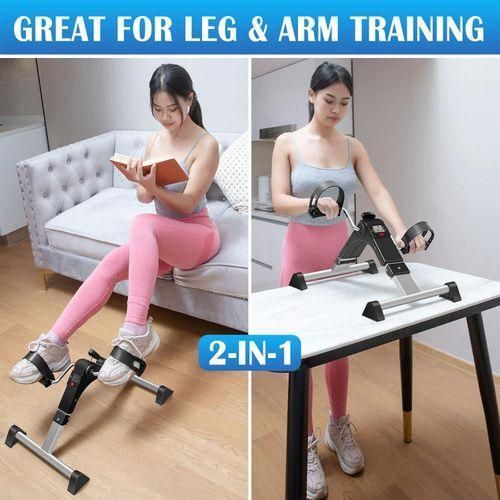 product_image_name-Generic-Mini Vélo d’Exercice Pliable avec Écran LCD, Pédalier Portable pour Bras et Jambes, Résistance Réglable, Appareil de Fitness Maison et Bureau-4