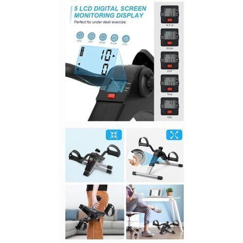 product_image_name-Generic-Mini Vélo d’Exercice Pliable avec Écran LCD, Pédalier Portable pour Bras et Jambes, Résistance Réglable, Appareil de Fitness Maison et Bureau-7