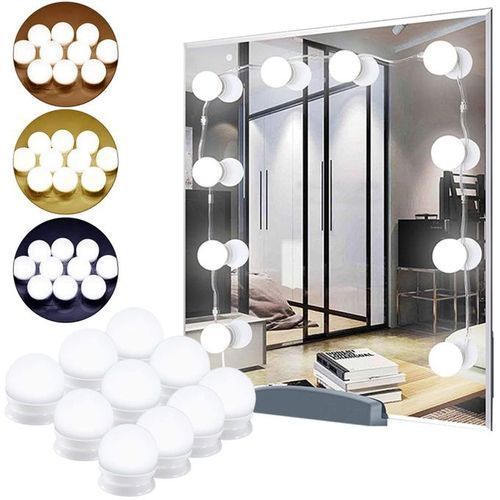 Generic Pack 10 lampes de miroir , maquillage coiffeuse ampoules LED à prix  pas cher