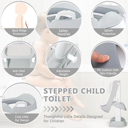 product_image_name-Generic-pack mon bébé 2in1  Propreté et éducation- Réducteurs de toilettes bébé orange+ Baignoire Pliable bleu pour Bébé avec Coussin de Bain Bassin de Douche Portable Antidérapante, avec thermomètre-6