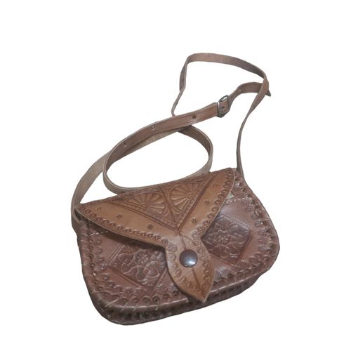 Generic Petite sac main pour femme fait la main en cuir