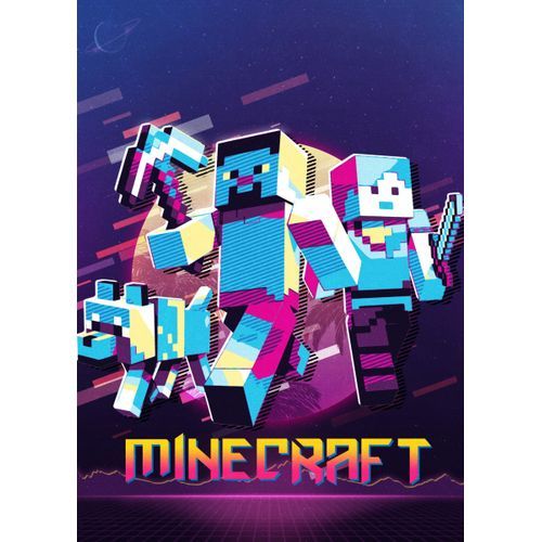 product_image_name-Generic-بوستر Minecraft Gaming Painting style Chambre  بوسترات-1