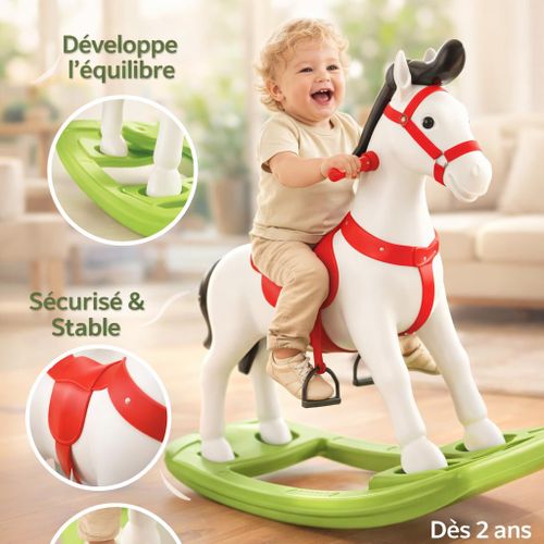 product_image_name-Generic-حصان هزاز للأطفال مع سرج وركب – لعبة توازن آمنة – من عمر سنتين-2