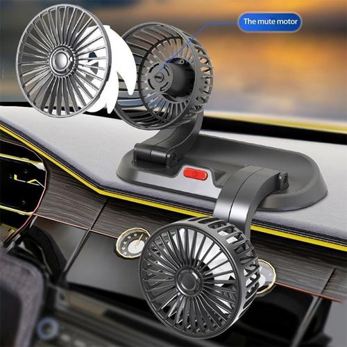 product_image_name-Generic-Ventilateur de Voiture à Double Tête – Flux d’Air Puissant-2